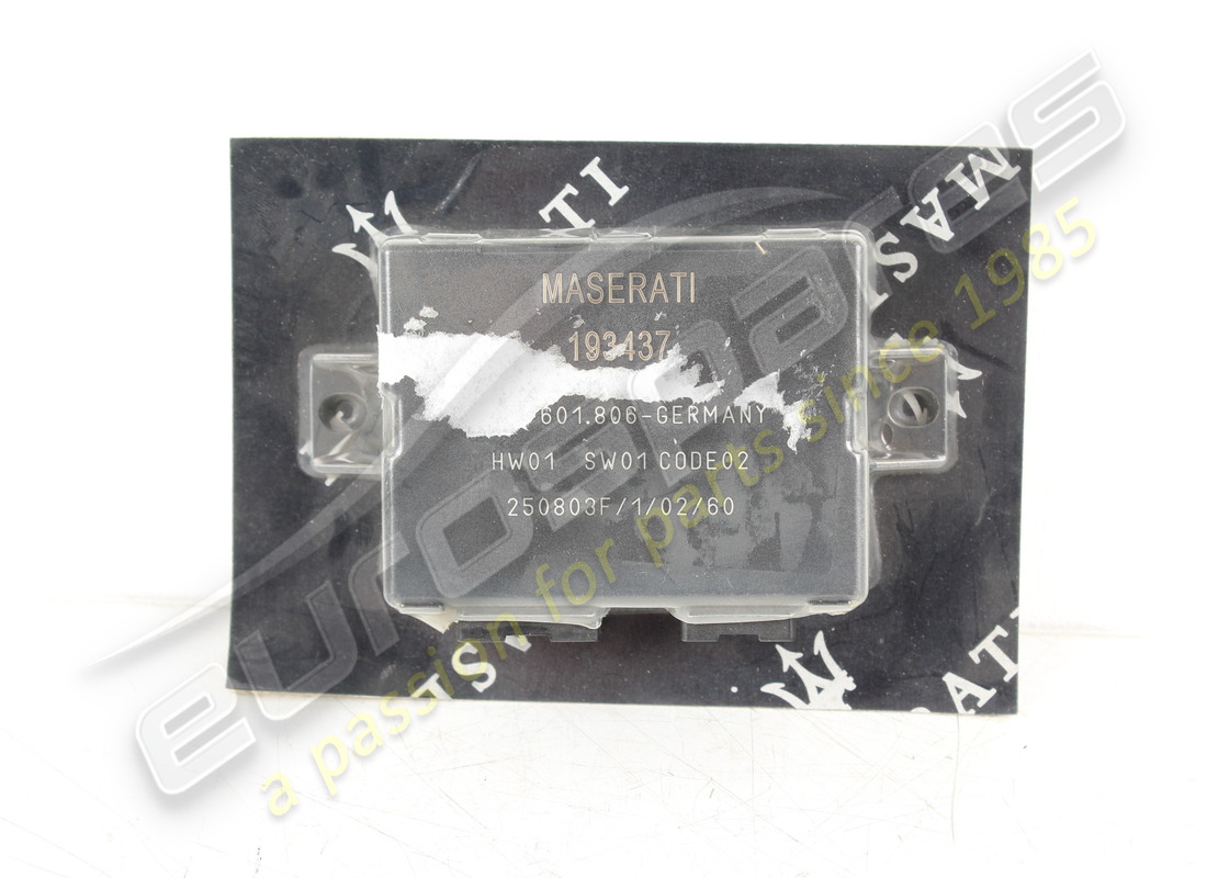 new maserati parking sensor ecu. part number 193437 (1)