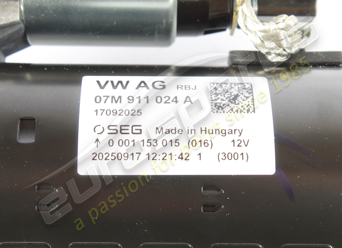 new lamborghini starter (start & stop). part number 07m911024a (2)