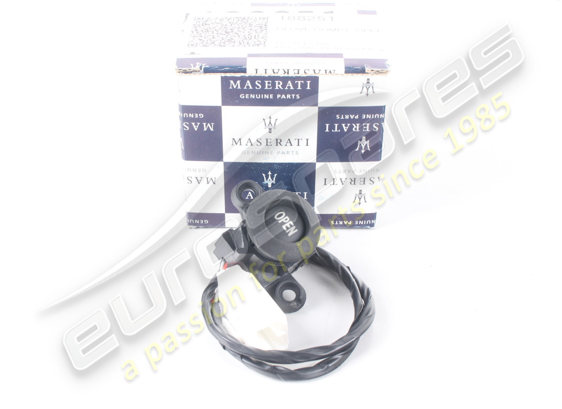 NEW MASERATI GLOVE COMPT. OPENING SWITCH. PART NUMBER 188251 (3) new maserati glove compt. opening switch. part number 188251 (3)
