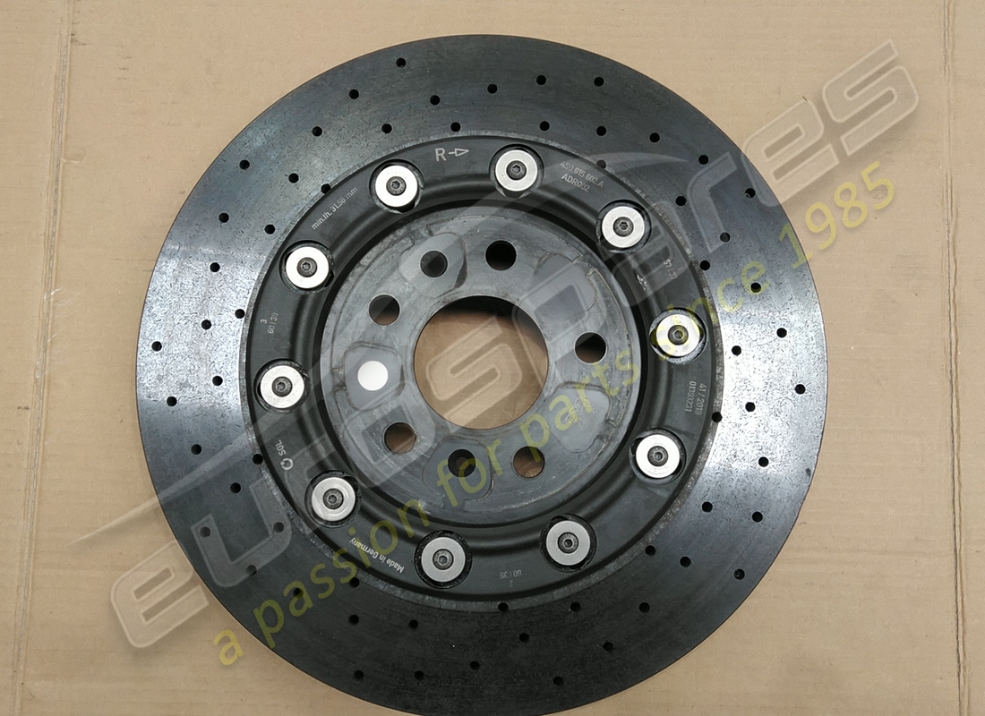 used lamborghini ceramic brake disc part number 4s0615602a