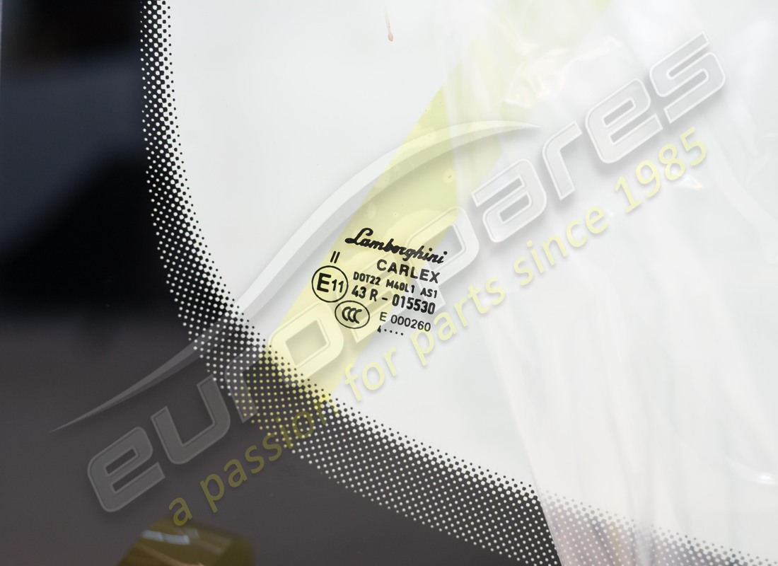 NEW LAMBORGHINI WINDSHIELD GLASS (TOUGHENED). PART NUMBER 4ML845099T0P0 (2) new lamborghini windshield glass (toughened). part number 4ml845099t0p0 (2)