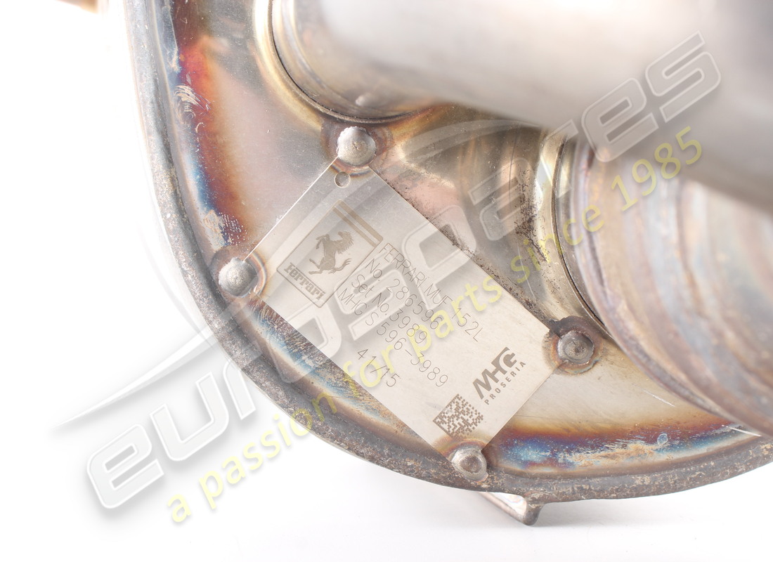 USED FERRARI REAR LH SILENCER. PART NUMBER 286596 (6) used ferrari rear lh silencer. part number 286596 (6)