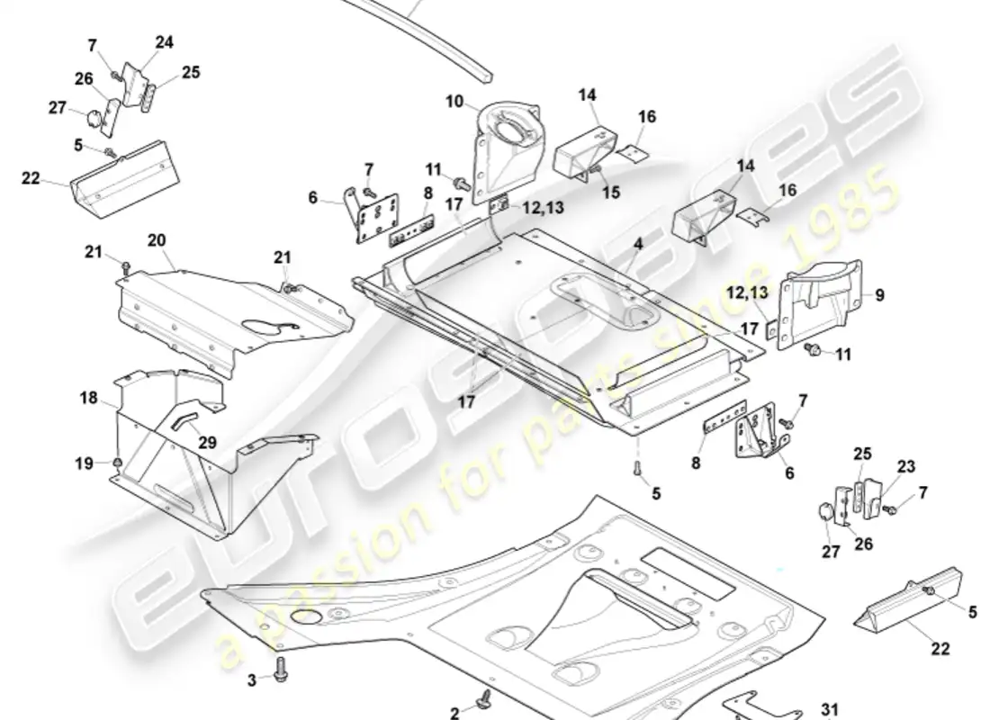 aston martin vanquish (2017) ancillary parts, coupe, page 2 parts diagram