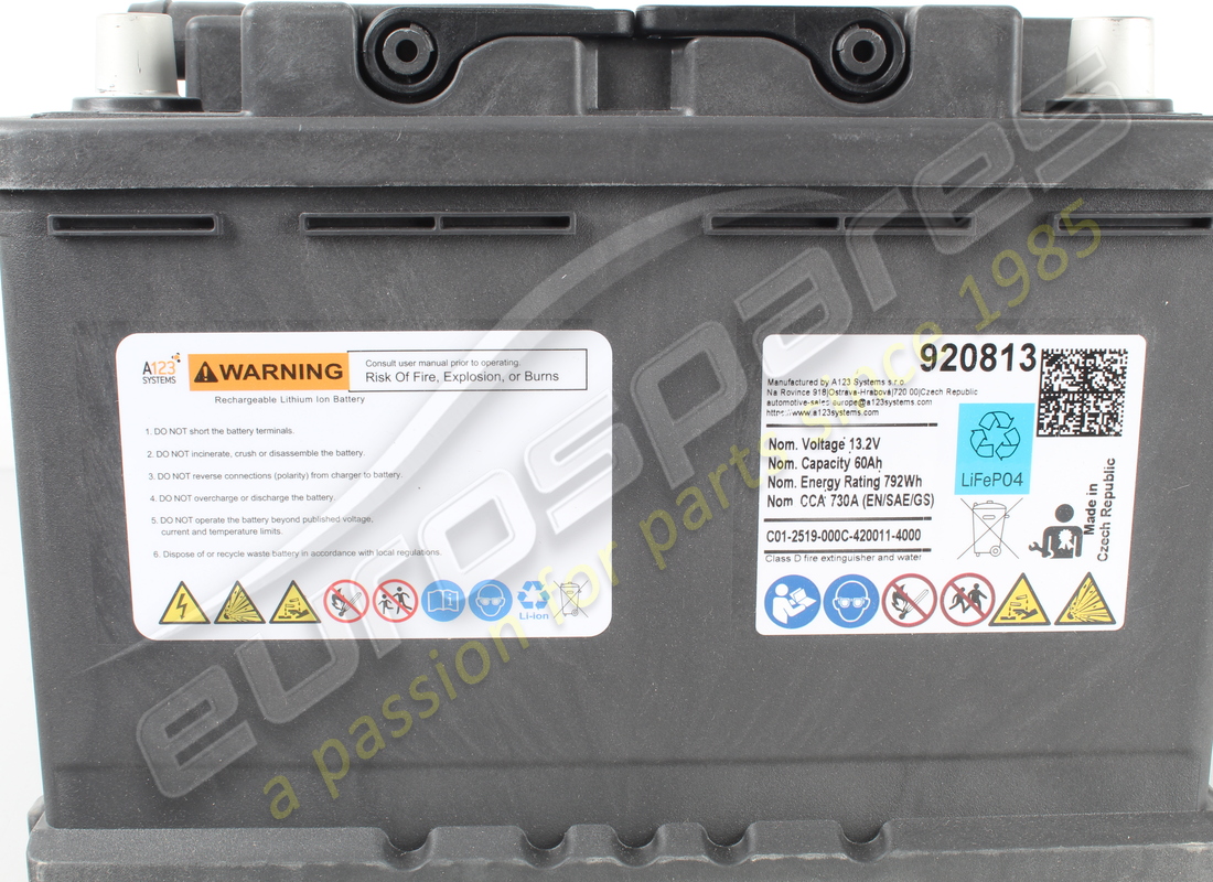 new ferrari lithium battery 60 ah loaded. part number 920813 (4)