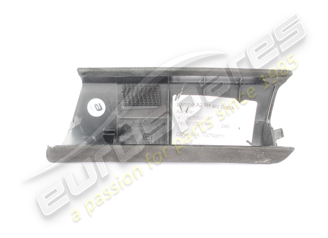 used lamborghini trim panel, pillar rh, black alcantara. part number 4t0867232ajr7 (2)