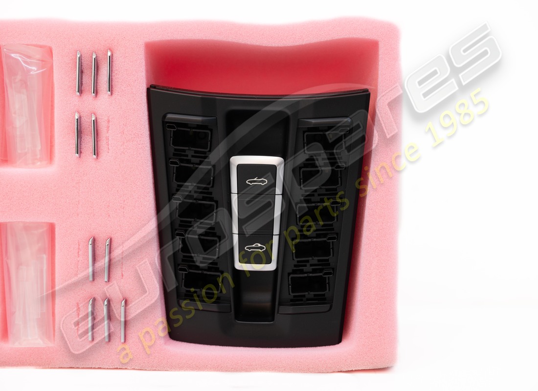 NEW PORSCHE MATT BLACK/HI-GLOSS CHROME. PART NUMBER 99161396107DML (2) new porsche matt black/hi-gloss chrome. part number 99161396107dml (2)