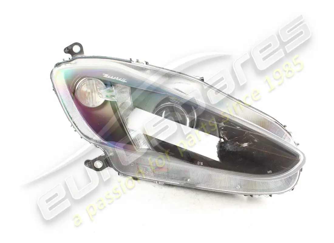 NEW (OTHER) Maserati RH FRONT HEADLIGHT BLACK WITH WHITE SIDE MARKER . PART NUMBER 294594 (1)