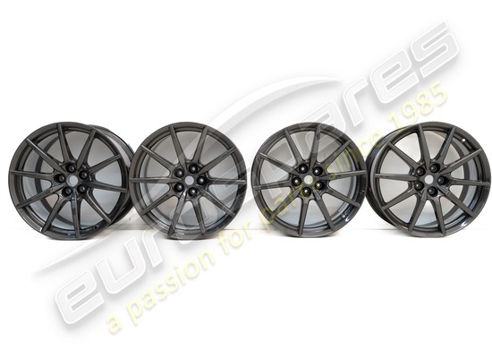 new ferrari carbon fiber wheels set + titanium bolts part number 70005638