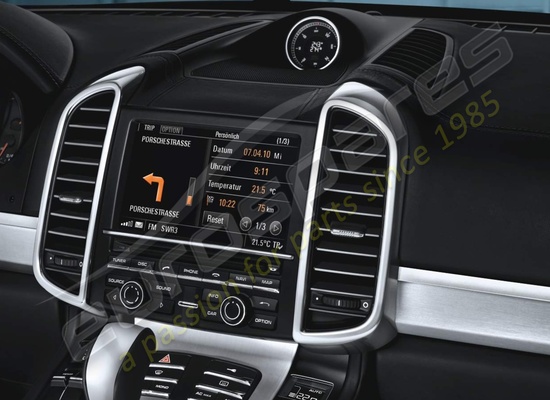 new porsche pcm with navigation module and cd/dvd autochanger part number 95804490140