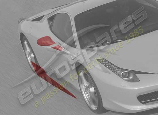 new ferrari anti-stone chipping protective film, rh side part number 70001828