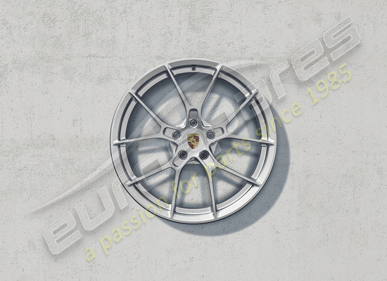 new porsche 20/21-inch 911 carrera lightweight wheel set (brilliant silver) part number 992 044 680 ma