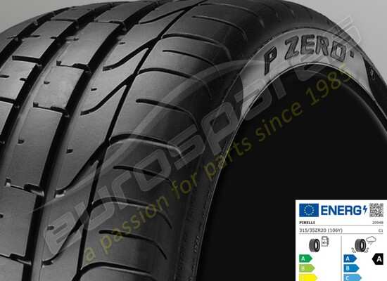 new ferrari pirelli rear summer tyre p-zero, 315-35 zr20 (106y) part number 270412