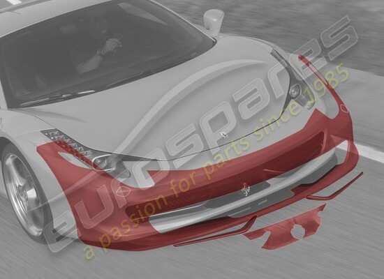 new ferrari anti-stone chipping protective film, front bumper part number 70001831