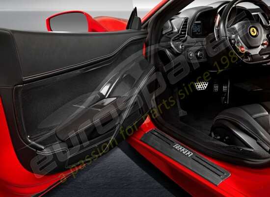 new ferrari carbon fiber internal door trims kit part number 70001929