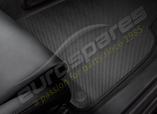 new porsche carbon floor mats with leather edging part number 99104480181
