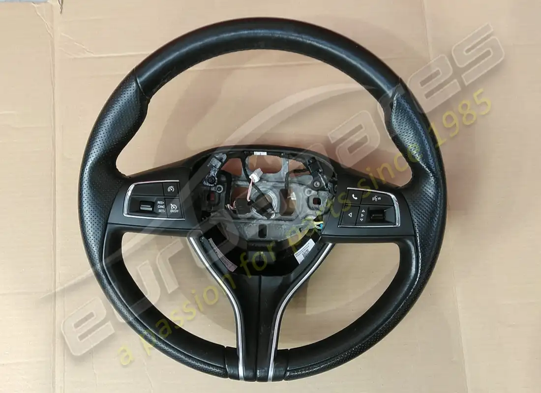 used maserati steering wheel black part number 670070927