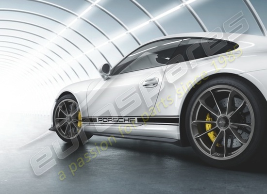 new porsche 20-inch gt3 set of wheels - in platinum (satin-gloss) part number 99104460300