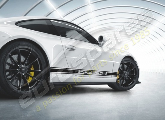 new porsche 20-inch gt3 set of wheels - in black (high-gloss) part number 99104460301