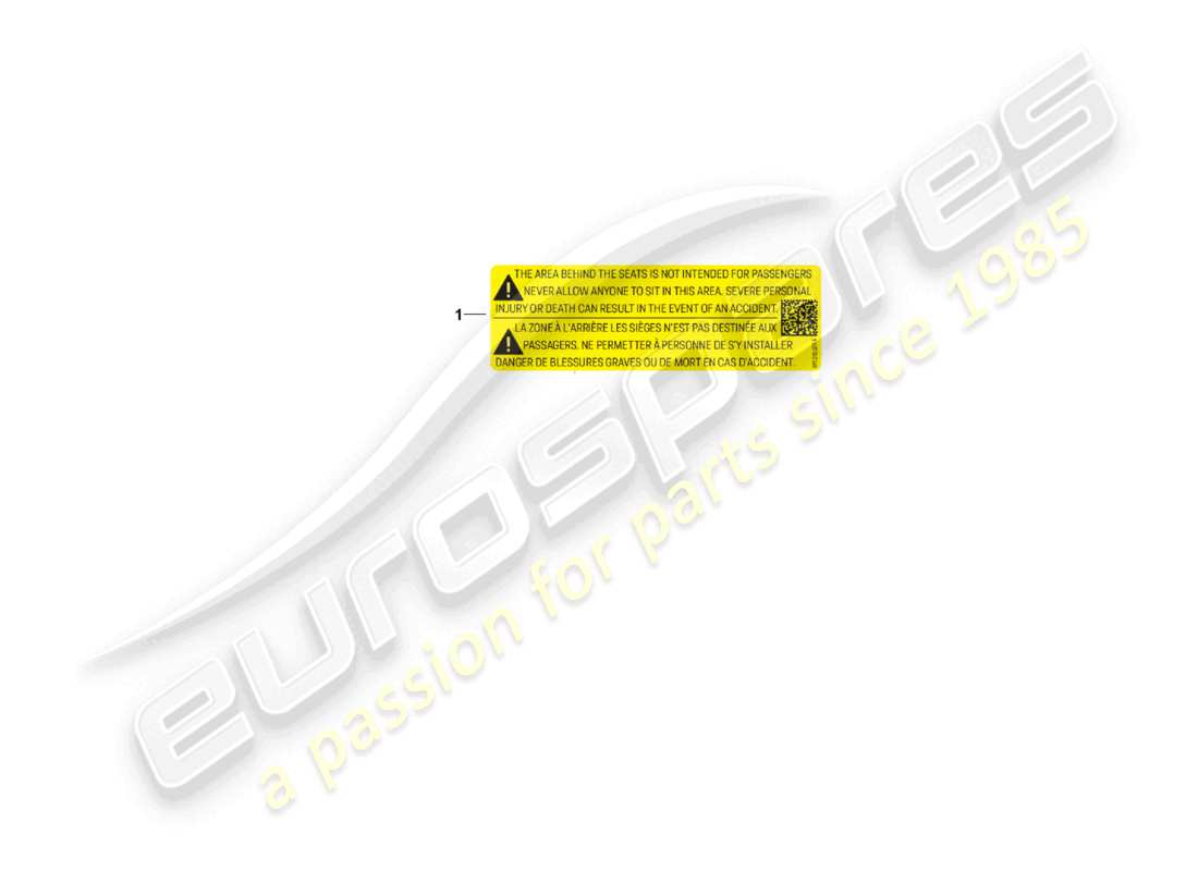 porsche 2023 (992-1 gt3/rs/st) signs/notices seat part diagram