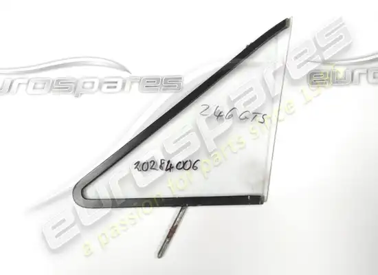 used ferrari rh front quarter light glass with frame gts part number 20284006