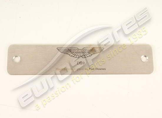 used aston martin name plate, front, standard, am wings part number 4g43-80-10787