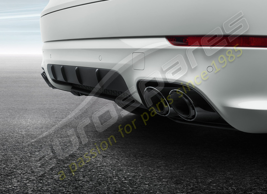 new porsche sports exhaust system (compl ) part number 9y0044222c
