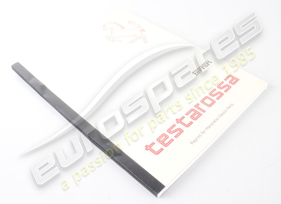 new ferrari testarossa owners manual 1986 model year part number 95990060