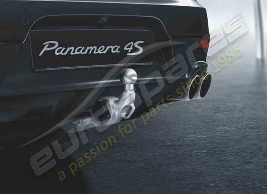 new porsche electrically extendable tow hitch part number 97004480245