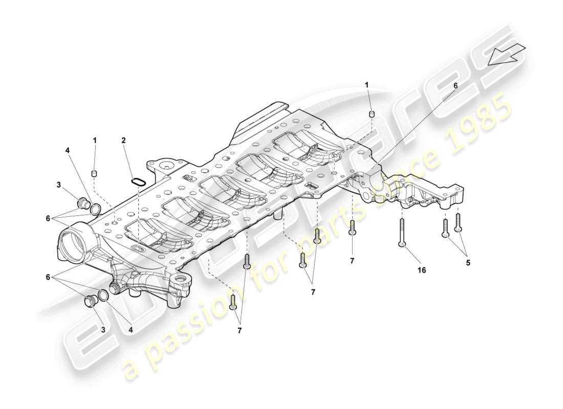 lamborghini lp560-4 spider (2010) engine oil sump part diagram