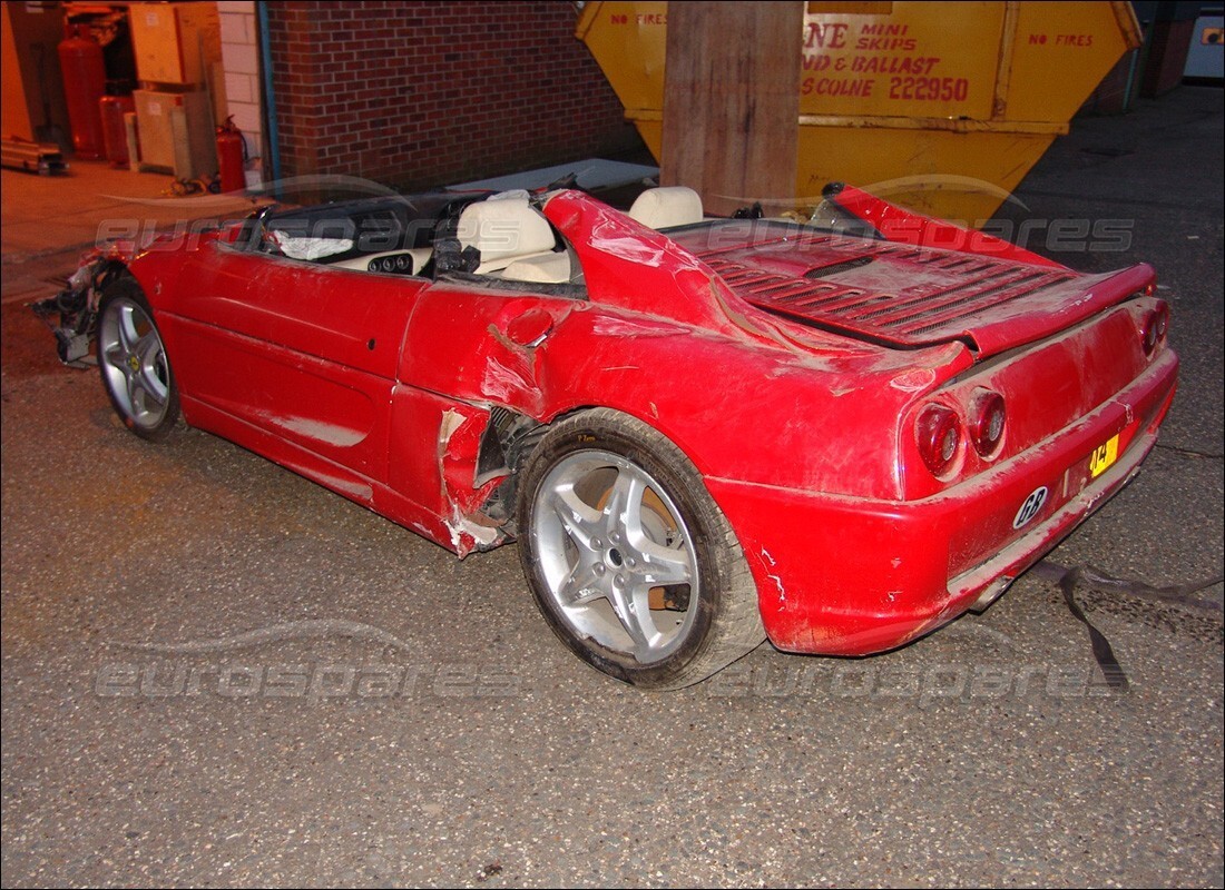 ferrari 355 (5.2 motronic) being prepared for dismantling at eurospares