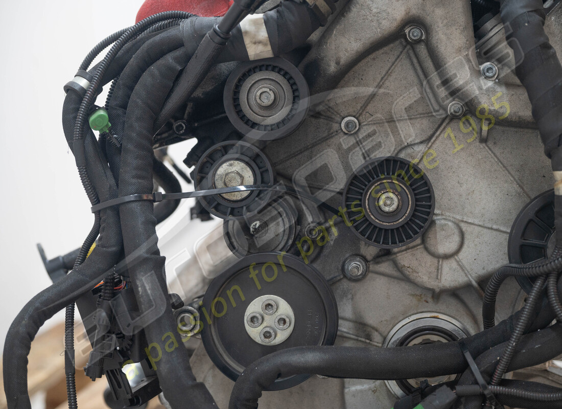 ferrari gtc4 lusso (rhd) engine being prepared for dismantling #10