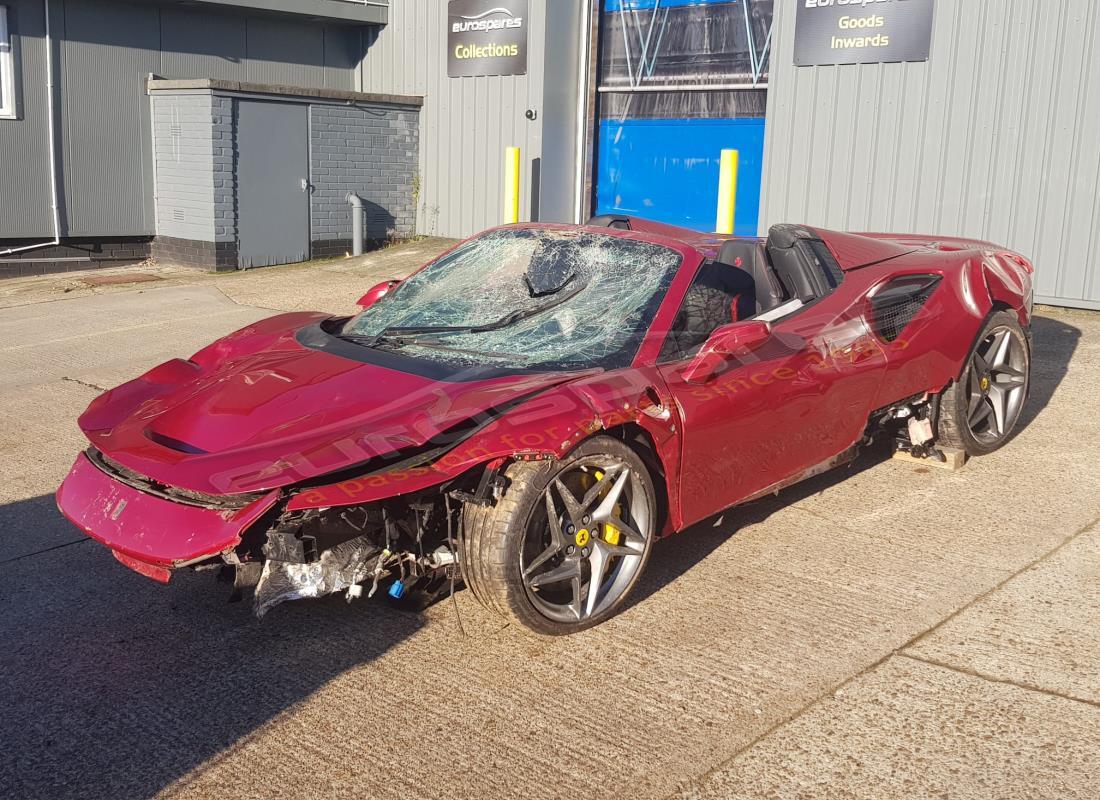 ferrari f8 spider with 940 miles, being prepared for dismantling #2