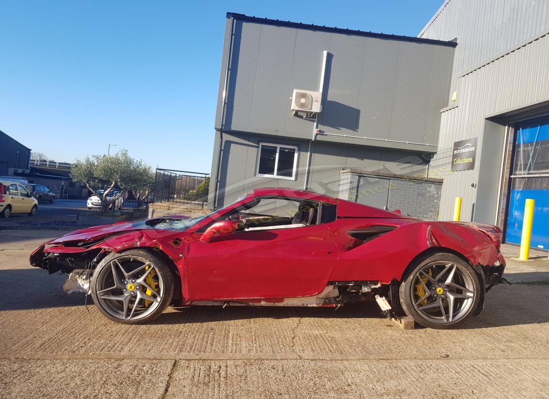ferrari f8 spider with 940 miles, being prepared for dismantling #3