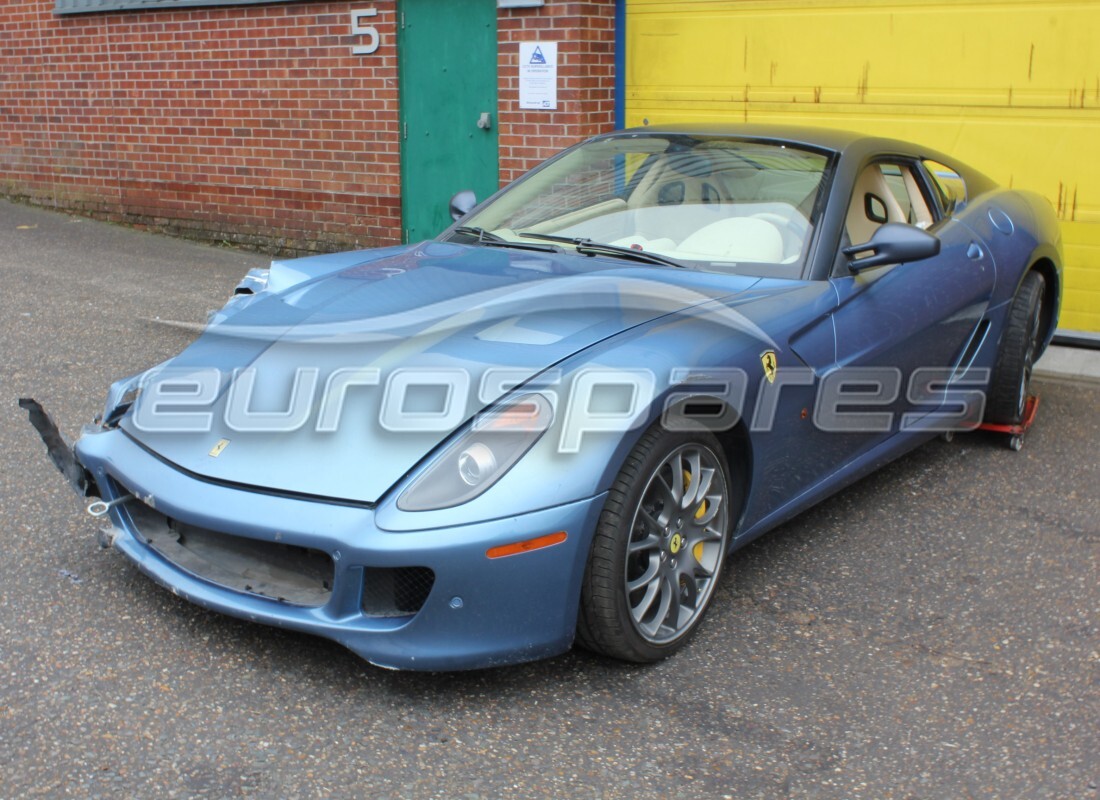 ferrari 599 gtb fiorano (europe) being prepared for dismantling at eurospares