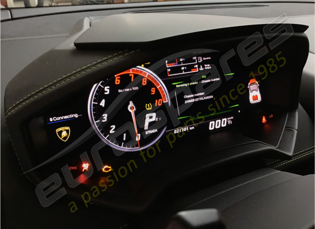 lamborghini 2017 (lp610-4 spyder) with 21,701 kilometers, being prepared for dismantling #13