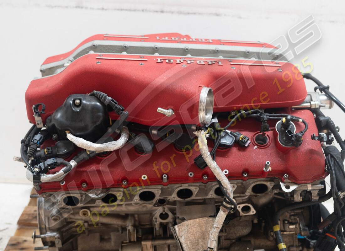 ferrari gtc4 lusso (rhd) engine being prepared for dismantling #6