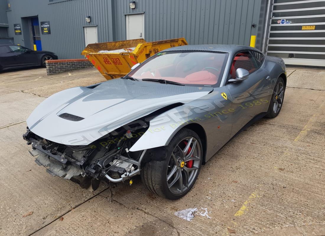 ferrari f12 berlinetta (europe) being prepared for dismantling at eurospares