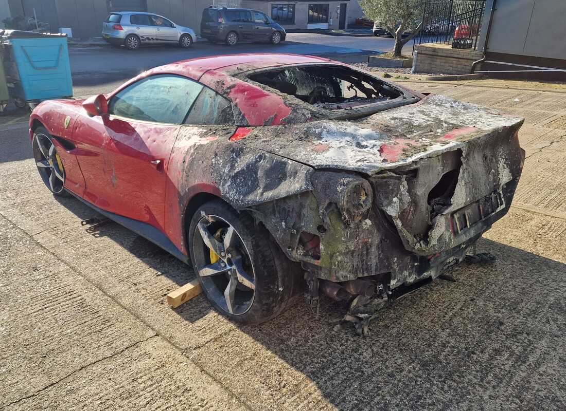 ferrari portofino m with 2000 miles, being prepared for dismantling #3