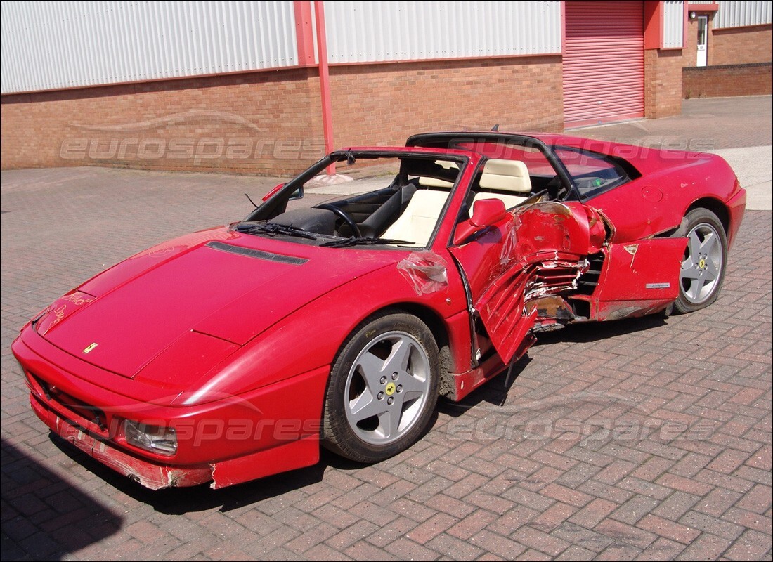 ferrari 348 (1993) tb / ts being prepared for dismantling at eurospares