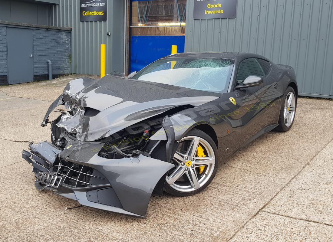 ferrari f12 berlinetta (rhd) being prepared for dismantling at eurospares