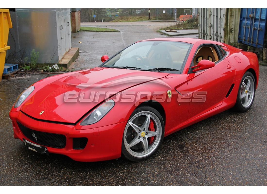 ferrari 599 gtb fiorano (europe) being prepared for dismantling at eurospares