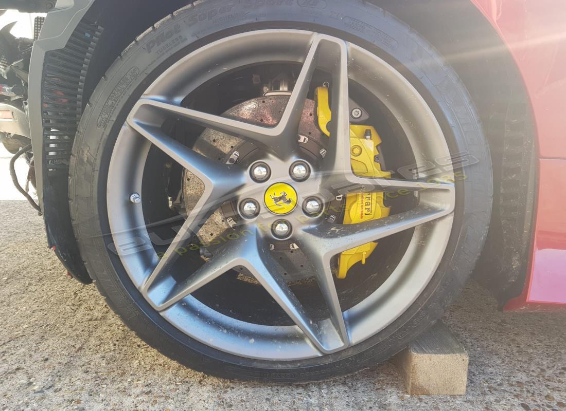 ferrari f8 spider with 940 miles, being prepared for dismantling #16