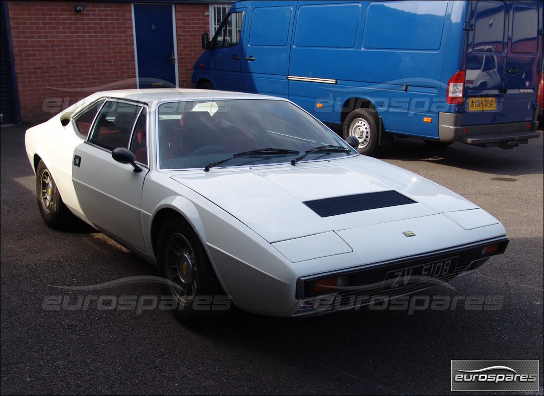 ferrari 308 gt4 dino (1976) being prepared for dismantling at eurospares