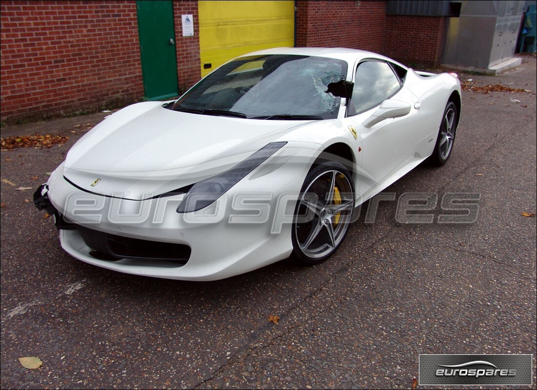 ferrari 458 italia (europe) being prepared for dismantling at eurospares