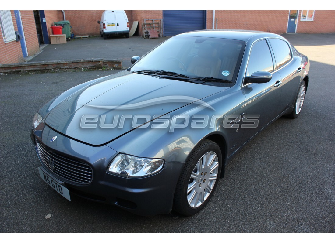 maserati qtp. (2003) 4.2 being prepared for dismantling at eurospares