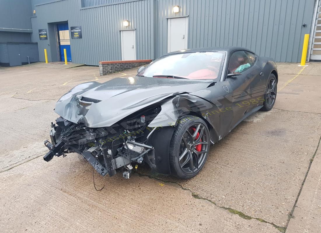 ferrari f12 berlinetta (europe) being prepared for dismantling at eurospares