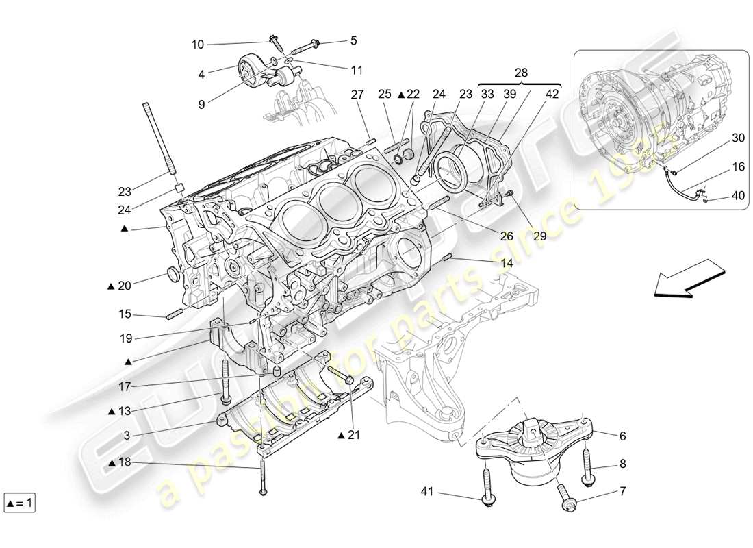 a part diagram from the ferrari portofino parts catalogue