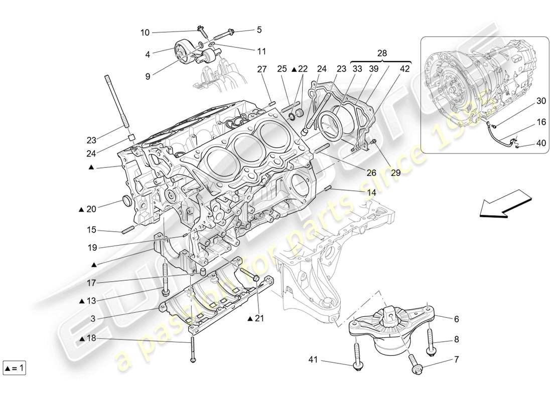 a part diagram from the porsche 2019 (718 cayman gt4) parts catalogue
