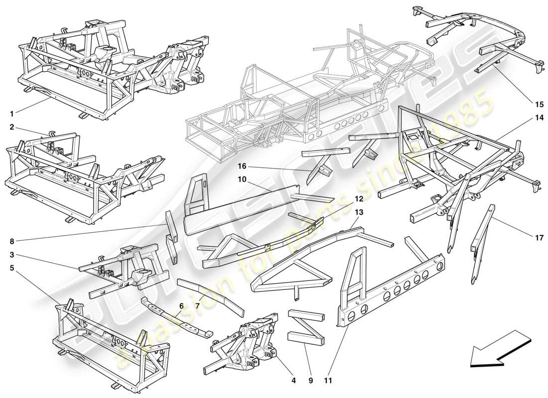a part diagram from the ferrari 456 parts catalogue