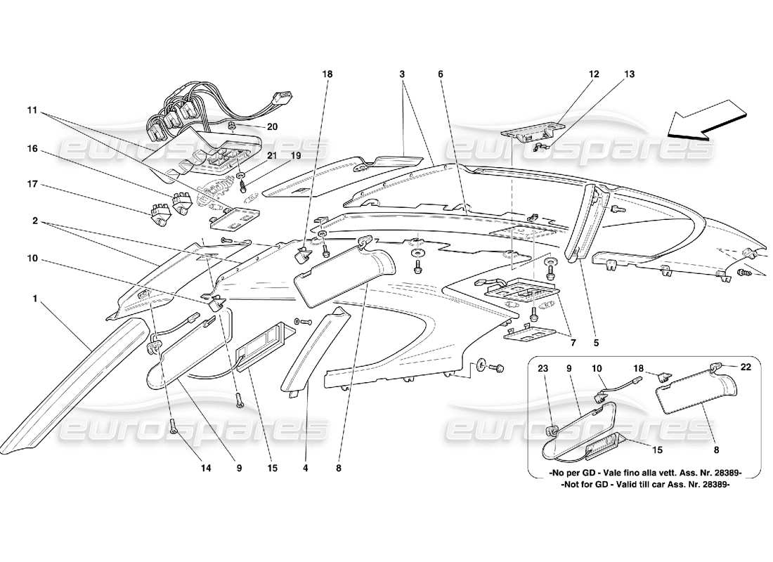 part diagram containing part number 656592..